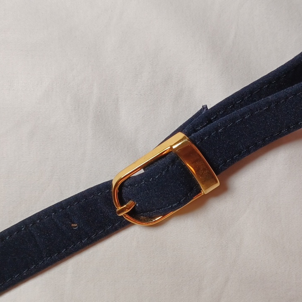 Jennifer Moore Navy Fabric Cross Body/Shoulder Bag - Picture 4 of 12